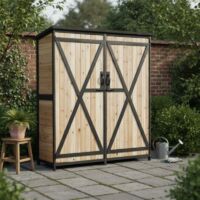 Armoire de Jardin Bois Thermo-TraitĂ© 0.7mĂÂČ Arbour avec Plancher