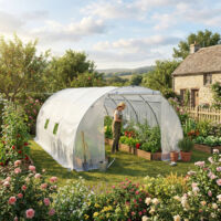 Serre Tunnel 18m2 Bianca PE Renforcée 3x6m Green Protect