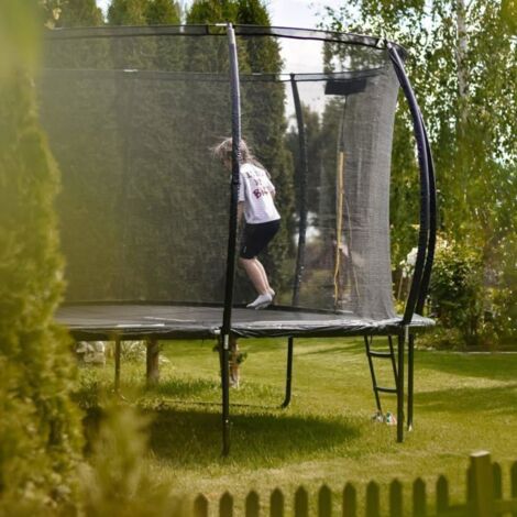 VirtuFit Trampolín De 366 Cm Con Red De Seguridad, Borde Protector Y Escalera, Resistente Al Agua Y UV, Ideal Para El Jardín, 2 Años De Garantía