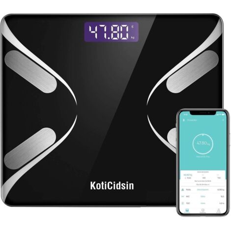 KotiCidsin Pèse Personnes Impédancemètre, Balance Pèse-Personne Bluetooth, Nior