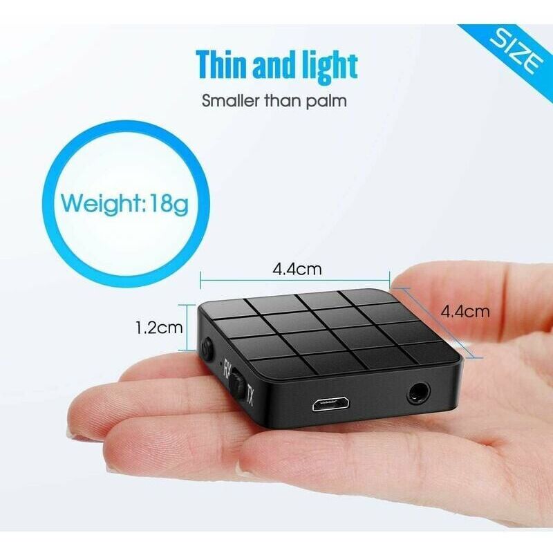 Récepteur Émetteur Bluetooth 5.0 KN321 2 En 1 - Adaptateur Audio Sans Fil Pour TV, Ordinateur, Casque Et Enceinte - Mode Émetteur Et Récepteur