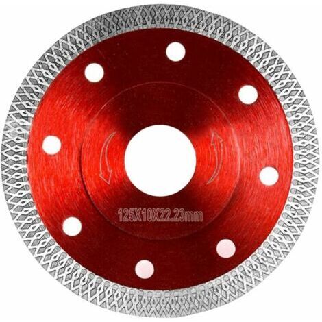 Disque Diamant 125 Carrelage, Disque Diamant Fine Coupe Sèche, Disque à Trononner Diamanté Lame de Scie Circulaire pour Carrelage Granit Ceramique Marbre Carreaux Calcaire Bois (125mm)