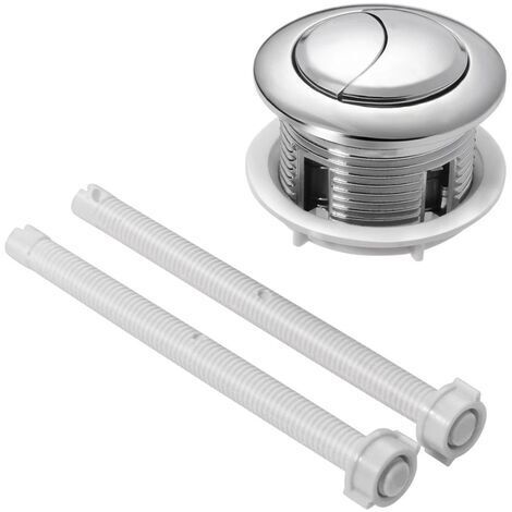 Poussoir Double Chasse D Eau Bouton Double Chasse D Eau Remplacement Bouton Réservoir D Eau De Réparation Push Bouton avec Fil Diamètre (1/5)
