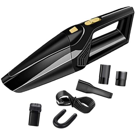 Aspirateur de voiture, aspirateur à main sans fil, puissance d'aspiration de 4500 Pa, aspirateur à main portable rechargeable (chargement USB), avec filtre Hepa en métal pour le nettoyage des poils d' (1/5)