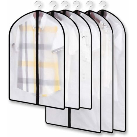 Autres rangements,Sac à vêtement anti-mites transparent Sac à vêtement anti-mites Ensemble de couverture de vêtements étanche à la poussière Idéal pour dans le placard Protéger les vêtements Chemise e (1/5)