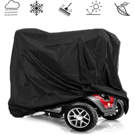 Housse de Ccooter de Mobilité, Tissu Oxford 210D Housse Imperméable pour Scooter de Mobilité, Couverture de Scooter étanche Protéger de la Poussière Saleté Neige Lumière du Soleil Pluie (190x71x117cm) (1/5)