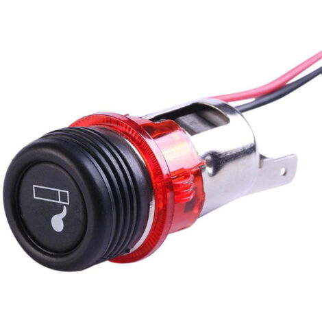 Allume-cigare prise encastrée 12V-24V rouge