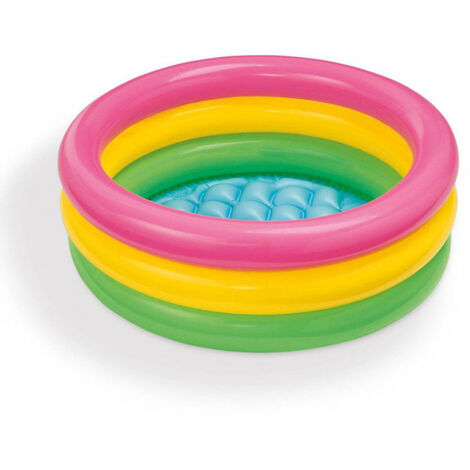 Piscine Gonflable pour Enfants Play Pool 61x22cm avec 3 Anneaux Gonflables pour Enfants +6 Ans (1/5)