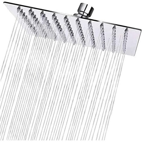 Tete de douche Pluie Carré en Acier Inox 50CM - Haute Pression Pommeau Douche, Économiseur d'Eau, Anti-Calcaire, Rotation 360°, Installation Facile (1/5)
