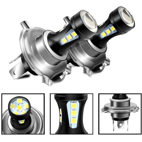 H7 Ampoule Led Feux Anti Brouillard DC 12V 950lm Pur Blanc 6000K Ampoules LED feux de jour pour Replacer Halogène H7 (2PCS)