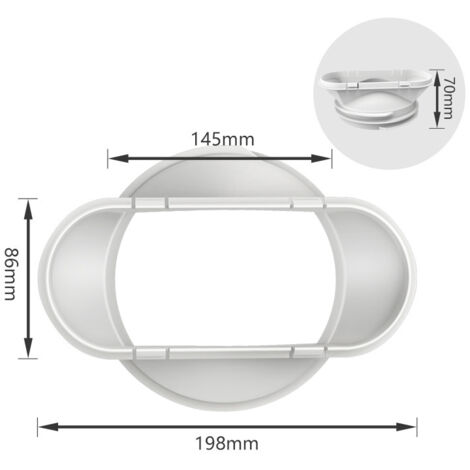 Interface de buse plate de tuyau d'échappement de chaleur de climatiseur Mobile 130/150mm accessoires généraux