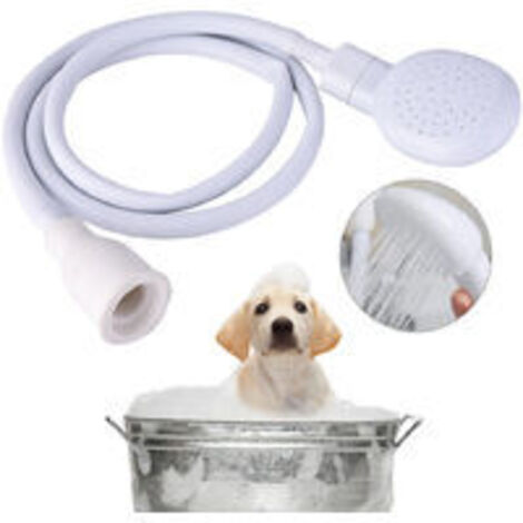 Douchette portable pour laver les poils de chien Douchette flexible pour évier Douchette à main avec tuyau Facile à installer