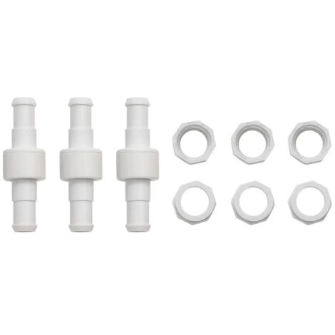 Pool Cleaner Tuyau Pivotant à Roulement à Billes D20 Remplacement pour Polaris 180 280 380 3900 Pool Cleaner Roulement à Billes Pivotant D20 D-20 Lot de 3 en Blanc
