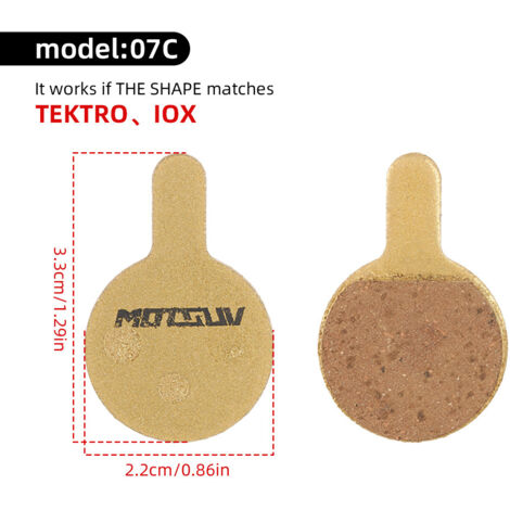 07C entièrement métallique à base de cuivre Plaquettes de frein pour vélo BB5, plaquettes de frein à disque entièrement métalliques à base de cuivre, plaquettes de frein à disque hydrauliques et acces (1/5)