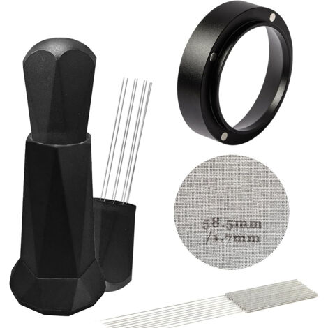 Le kit de 3 pièces de 51 mm comprend 8 aiguilles à poudre de rechange pour tissu.Distributeur de poudre de café, aiguille doseuse, filtre, dispositif anti-poudre, bague doseuse de réception de poudre, (1/5)