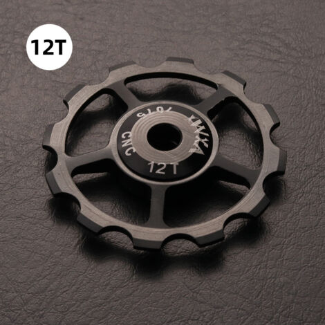 12T Noir Galet guide-dérailleur en céramique usiné CNC 12T pour vélos (1/5)