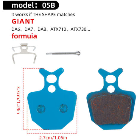 05B Plaquettes de frein pour vélo, plaquettes de frein à disque, plaquettes de frein hydrauliques, accessoires pour freins à disque BB5/BB7 (1/5)