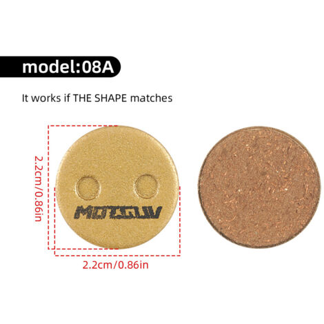 08A entièrement métallique à base de cuivre Plaquettes de frein pour vélo BB5, plaquettes de frein à disque entièrement métalliques à base de cuivre, plaquettes de frein à disque hydrauliques et acces (1/5)