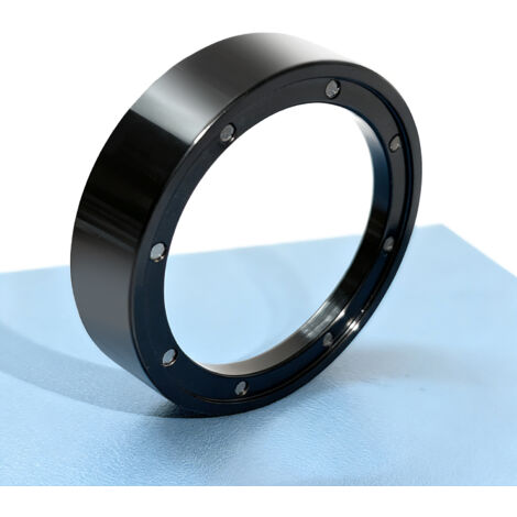 58 mm NoirAnneau de réception de poudre magnétique à huit aimants avec anneau anti-éclaboussures magnétique, accessoires pour récepteur et distributeur de poudre 51/53/58 mm (1/5)