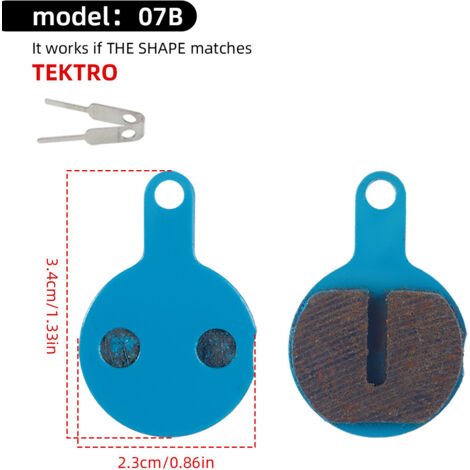 07B Plaquettes de frein pour vélo, plaquettes de frein à disque, plaquettes de frein hydrauliques, accessoires pour freins à disque BB5/BB7 (1/5)