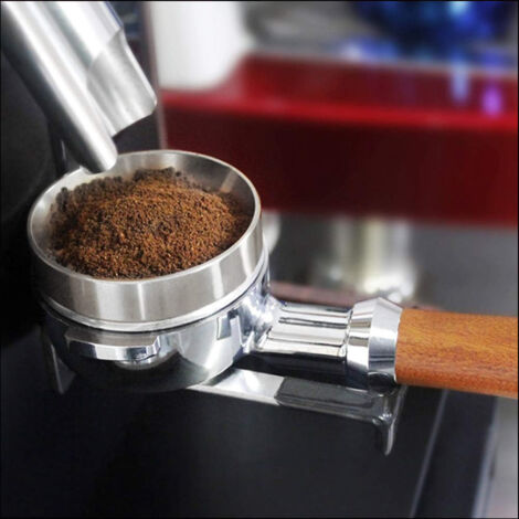 Anneau récepteur de poudre noire + disque filtre de 58 mmBague de réception de poudre de café, bague de dosage magnétique pour moulins à expresso, distributeur de poudre de café, ensemble de bagues an (1/5)