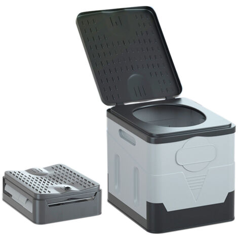 Toilettes noires Toilettes pliables pour voiture, toilettes extérieures, toilettes portables de camping, toilettes de secours anti-odeurs