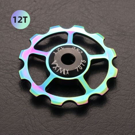 12T Coloré Galet guide-dérailleur en céramique usiné CNC 12T pour vélos (1/5)