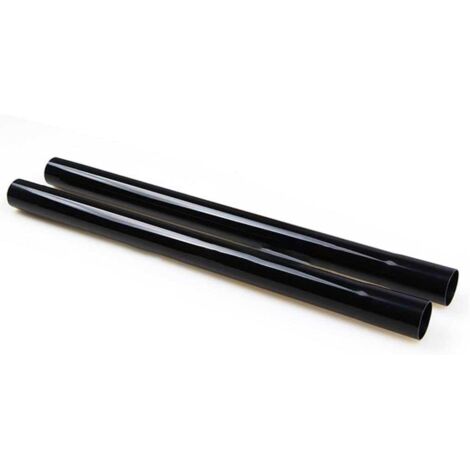 Tube d'aspirateur Compatible avec tous les modèles d'aspirateur tube d'extension en plastique Ø 35 mm, 2 pièces de 45 cm de long, noir