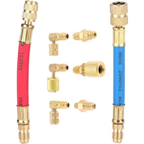 Climatiseur automobile plus tuyau de fluorure mâle vers joint de conversion britannique (1 jeu)