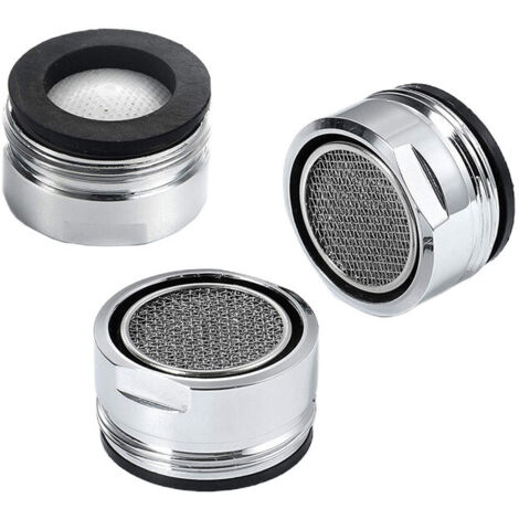 3 PCS Aerateur et, Mousseur et 24 MM Filetage Externe, Filtre et pour Lavabo de Salle de Bain et Cuisine
