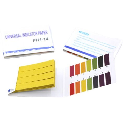 Lot de 3 papiers de test pH.1-14 Papier de test étendu Papier de test Litmus 240 bandes Test de pH