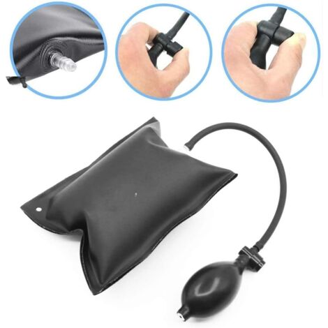 Coussin de levage, 2pcs tapis de pompe à air gonflable pièces d'auto support coussin d'air porte fenêtre meubles réfrigérateur noir tube longueur 25cm (1/3)