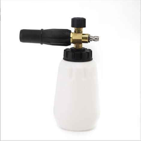 1L Pistolet à Mousse, Buse réglable Lance De Mousse De Neige Accessoire Nettoyeurs Haute Pression - Pot en mousse PA haute pression