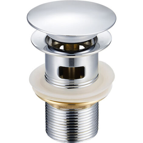 ge Salle de Bain, Bonde de Lavabo Pop Up, Chromé, Argent (1/4)