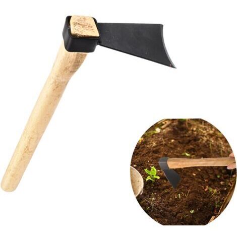 KZQ – Houe de jardinage en acier – Longueur 150cm – Résistante à l'usure – Pour désherbage et creusement efficace