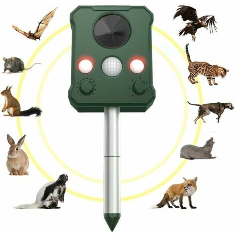 Répulsif solaire à ultrasons Répulsif solaire pour animaux de compagnie Répulsif solaire IP65 Répulsif à ultrasons Répulsif à ultrasons pour animaux de compagnie pour souris anti-animaux de jardin