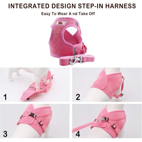 gilet harnais doux formation maille chien gilet harnais pour chiot chat (1/4)