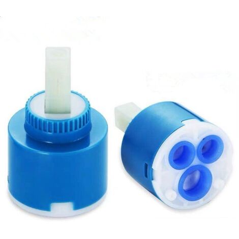 2X Cartouche en Céramique 40mm Disque et Bain Bassin de Douche Levier Salle de Bain Cuisine Réparation Remplacement Outils (1/3)