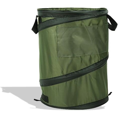 Sacs à déchets de jardin robustes, sacs de jardin réutilisables, sac de rangement de feuilles de plantes pliables de jardin extérieur portable de grande capacité, pour pelouses de camping, jardins (1/5)