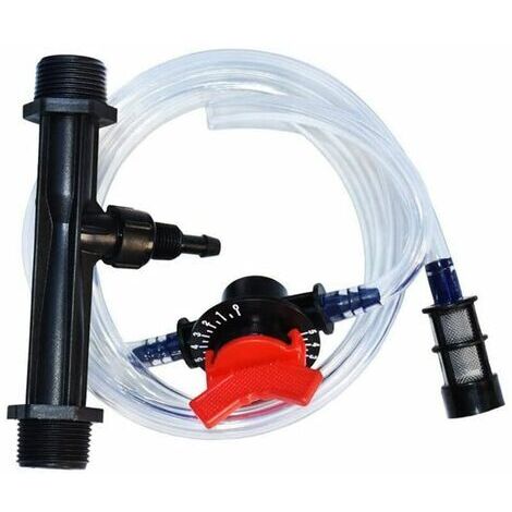 Fertiliseur avec paille 3 / 4 micro - jet d'irrigation goutte à goutte aspirateur d'engrais engrais d'eau tout - en - un kit de mélange translucide système de serre d'irrigation goutte à goutte (3 / 4