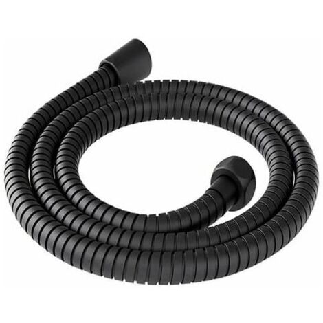 Tuyau de douche 200 cm universel en acier inoxydable anti-torsion anti-corrosion tuyau douche 2 m flexible douche flexible de douche flexible pour douche cable douche universel noir