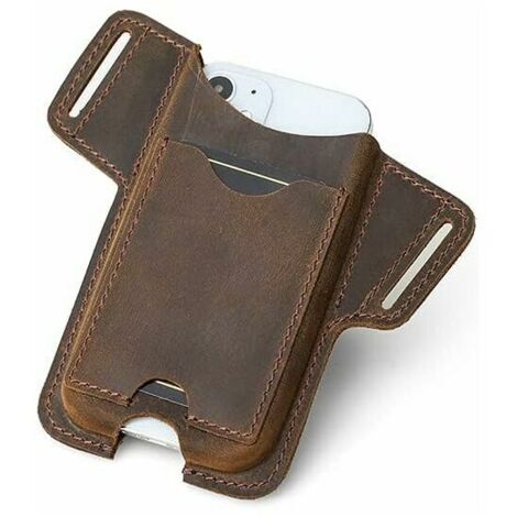 étui de téléphone Portable en Cuir Hommes étui Universel étui de Taille Gaine avec Boucle de Ceinture,Pochettes de téléphone pour Hommes (1/5)