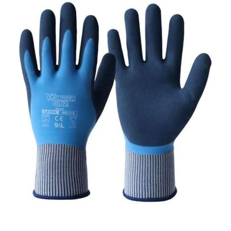 Gants de travail, gants de jardin, gants Fangshuifanghua avec jardinage protecteur, gants enduits pour hommes - 1 paire (1/4)