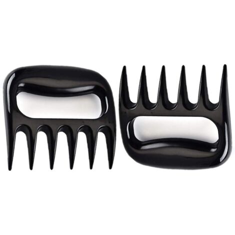 1 paire de couperet à viande créatif en forme de griffe d'ours Bblack diviseur de barbecue en plastique outil de division de plat chaud (noir) (1/4)