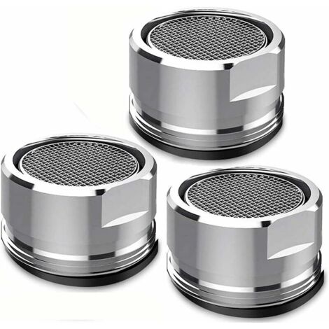 Betterlife Lot de 3 filtres de et, ets diffuseurs de cuisine et de salle de bain 24 mm pièces de rechange de et fileté mâle avec joints