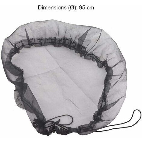 XIDJUIKM- Lot de 1 housses de protection en maille pour tonneaux de pluie - Diamètre : 32.67inch - Réglables - Pour récupérateur d'eau - Seau de récupération de la pluie