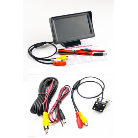 Kit de système de caméra de recul sans fil pour voiture / camion / fourgonnette / pick-up / camping-car 4.3 `` système de recul de vue arrière de moniteur