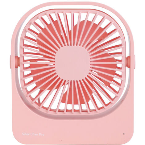 Petit ventilateur USB - Ventilateur de bureau silencieux, ventilateur portable à 3 vitesses, rotation à 360°, maison, bureau, mini ventilateur de bureau
