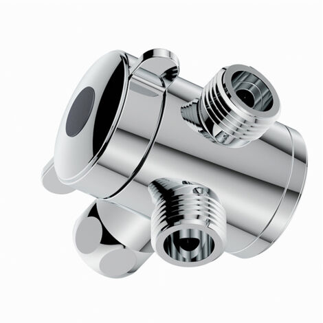 Vanne de Dérivation de Douche à 3 Voies G1/2in Multi-Fonction Séparateur d'eau Adaptateur Douche Accessoire Pomme Douche Pièce de Rechange pour Salle de Bain