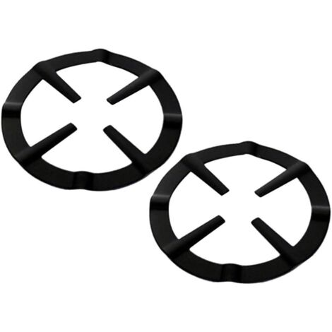 Lot de 2 embouts pour cuisinière à gaz,En forme de croix,Pour cuisinière à gaz,Support de casserole,Grille,Anneau d'appui pour cafetière à expresso, cafetière à café, four et cuisine